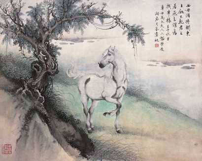 戈湘岚 壬午（1942年）作 马 镜心